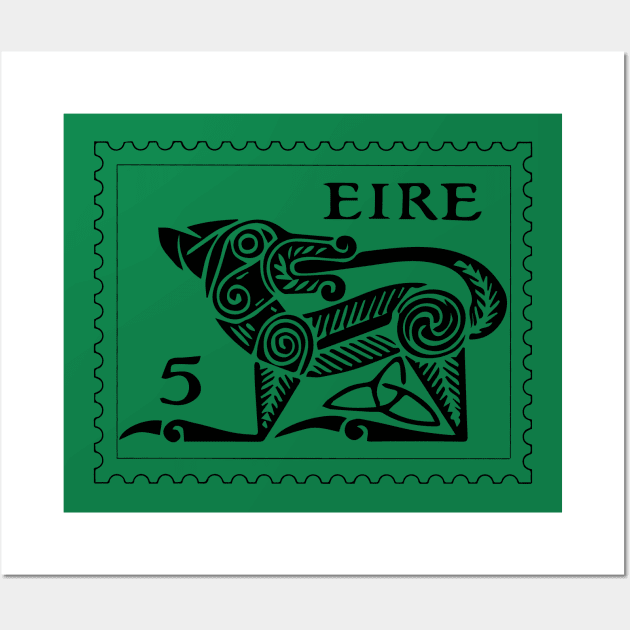 Eire post stamp Wall Art by LordDanix